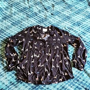 Maeve Antropologie Llama top, size 4